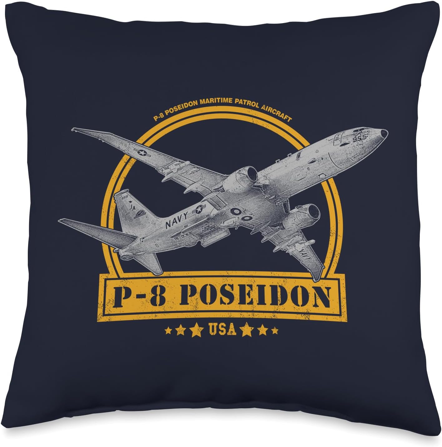 P-8 Poseidon Aircraft Throw Pillow
