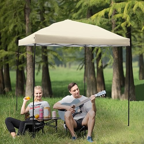 Miniatura 6 de Toldo de repuesto, cubierta desplegable de 10 x 10 pies para toldo de pierna recta, para exteriores, jardín, patio, camping, parasol (solo 1 paño