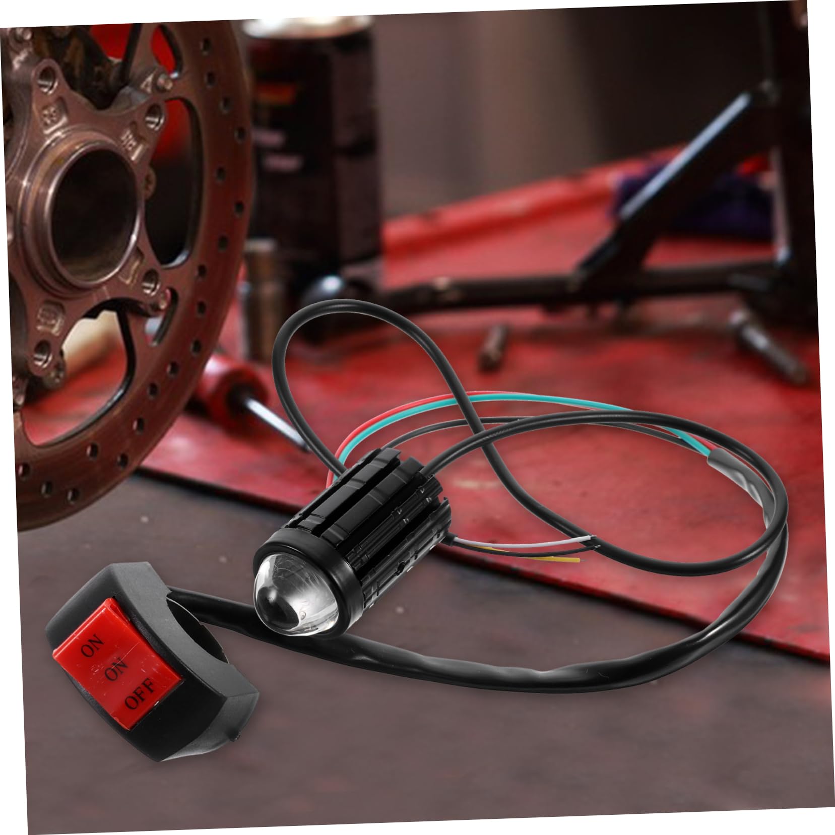 5ensembles Phare LED Étanche pour Feu avec Double Couleur pour Conduite De Nuit Kit Complet avec Et Design