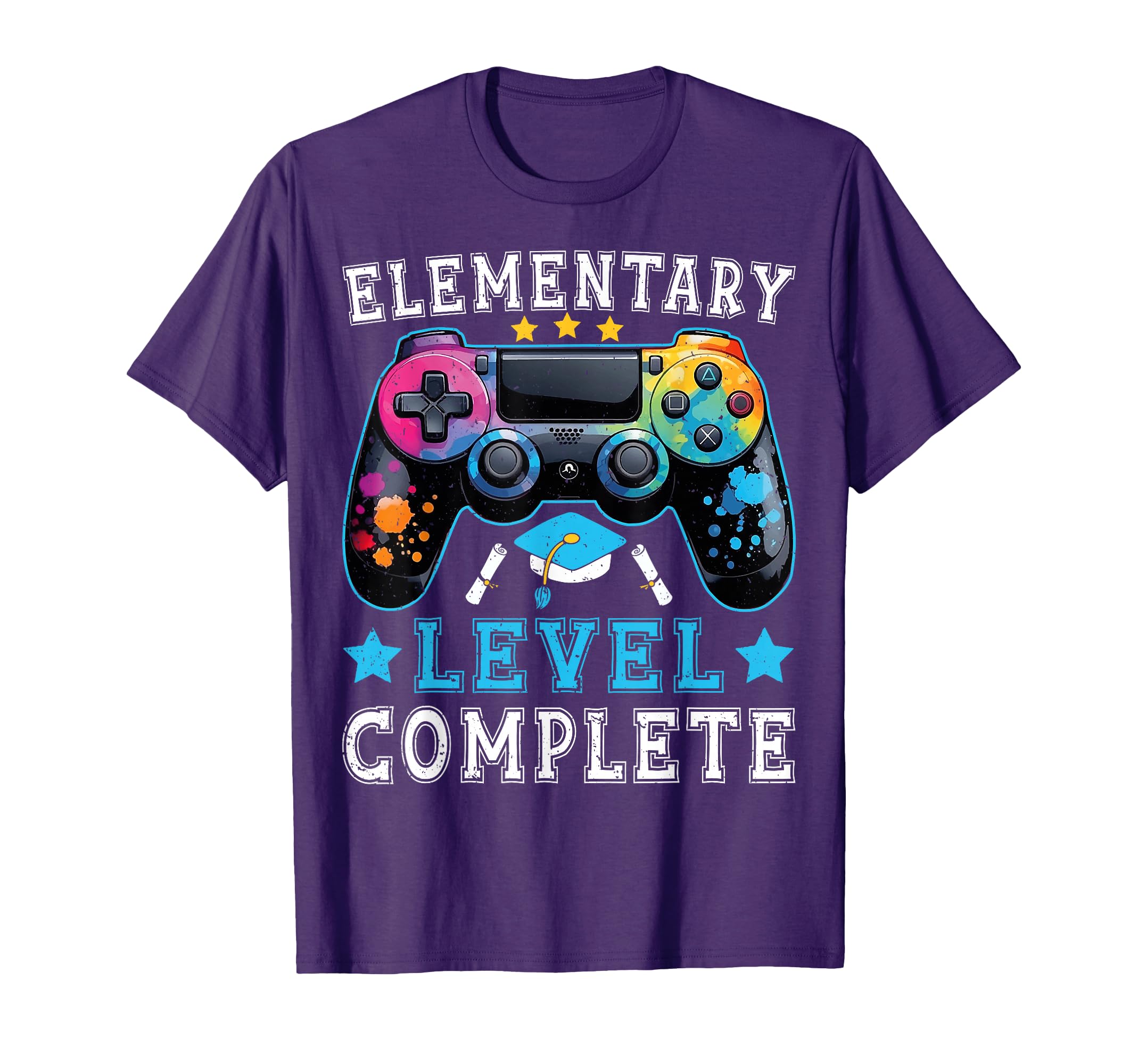 Elementary Level Complete Elementary School Graduation Gamer T-Shirt