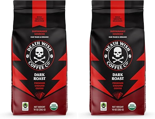 Death Wish Coffee Coffee Grnd Dark Roast 10 OZ (Pack