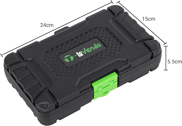 T-LOVENDO.ES 130pcs Professional Complete Tool Case | Ideal Small Size Car | With Socket Set, Screwdriver Bits and Ratchet | Chrome Vanadium in use