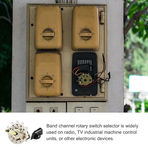 Miniatura 3 de Selector de interruptor giratorio de canal de banda 1P6T 1 polo 6 posiciones, 1 cubierta [para radio, TV, unidad de control de máquina industrial] -