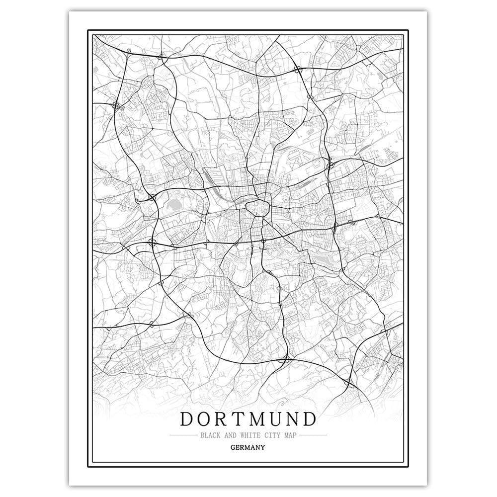 1000 elementów puzzli dla dorosłych, mapa miasta świata w stylu vintage, puzzle Dortmund, zestawy puzzli do twardej zabawy i zabawy rodzinnej, DIY puzzle dla dorosłych edukacja rodzinna trudne