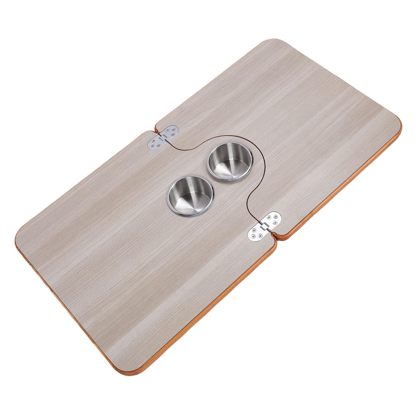 CHICIRIS Mesa Plegable de Madera Maciza para RV, 29.53x15.35in Blanco