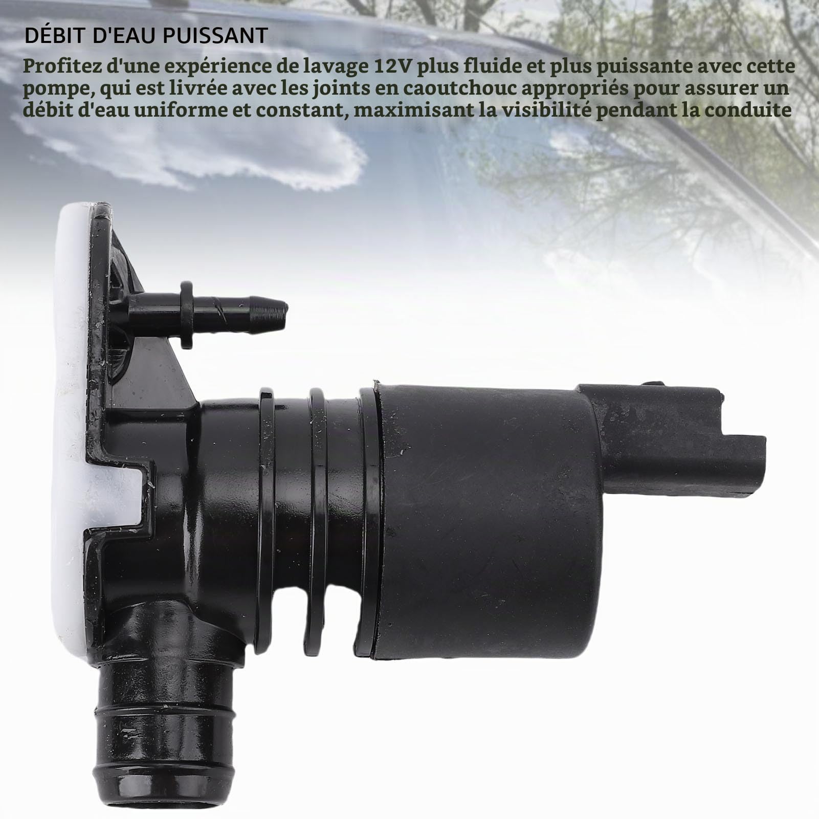 Pompe à Lave-glace Avant Assurez le Flux D'eau Lisse de Longue Durée 289209776R pour Kadjar V