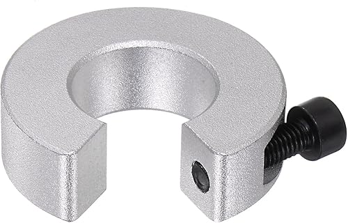 Juego de collar de eje para riel lineal SBR20, collar de eje de abrazadera con tornillo de ajuste de 0.787 in de diámetro, 1.181 in de diámetro,