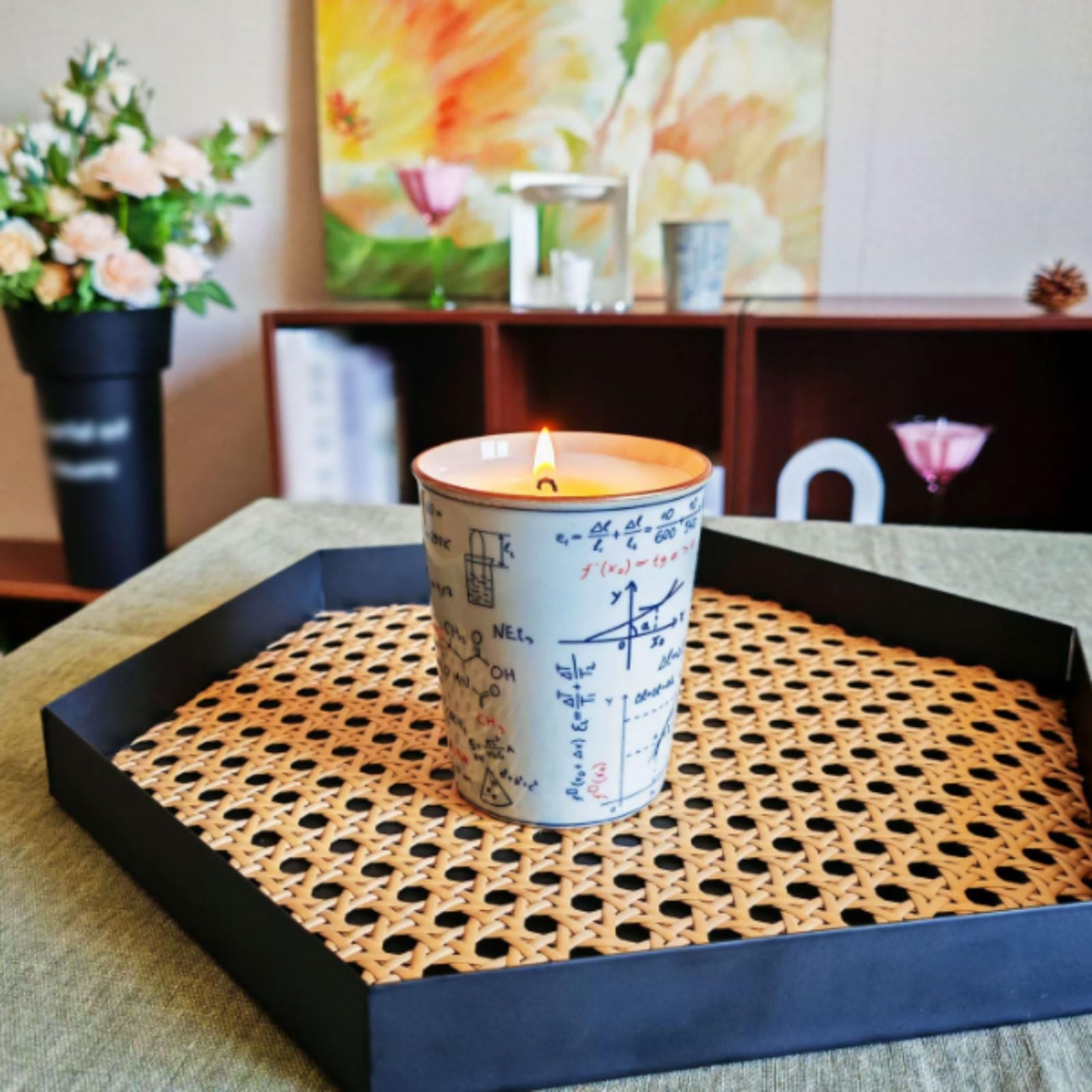 Ceramiczne świece wykonane z naturalnych warzyw Ghee i bawełnianego knota świecy zapachowej kwiatu pomarańczy dla łagodzenia stresu