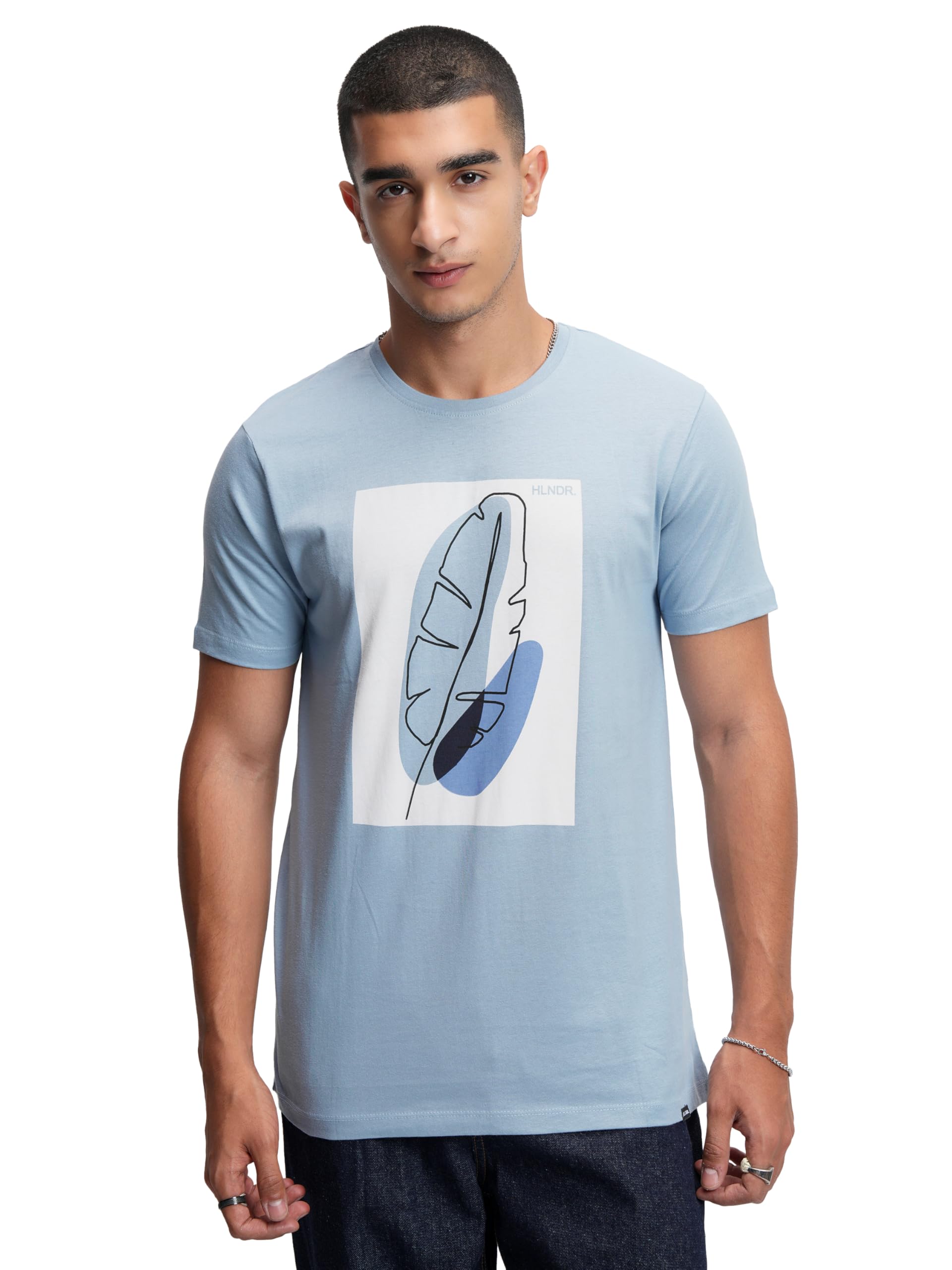 highlander Men's’s Regular Graphic Round Neck Slim Fit T-Shirt | Stylish & Comtable | Casual Essential-picture-37