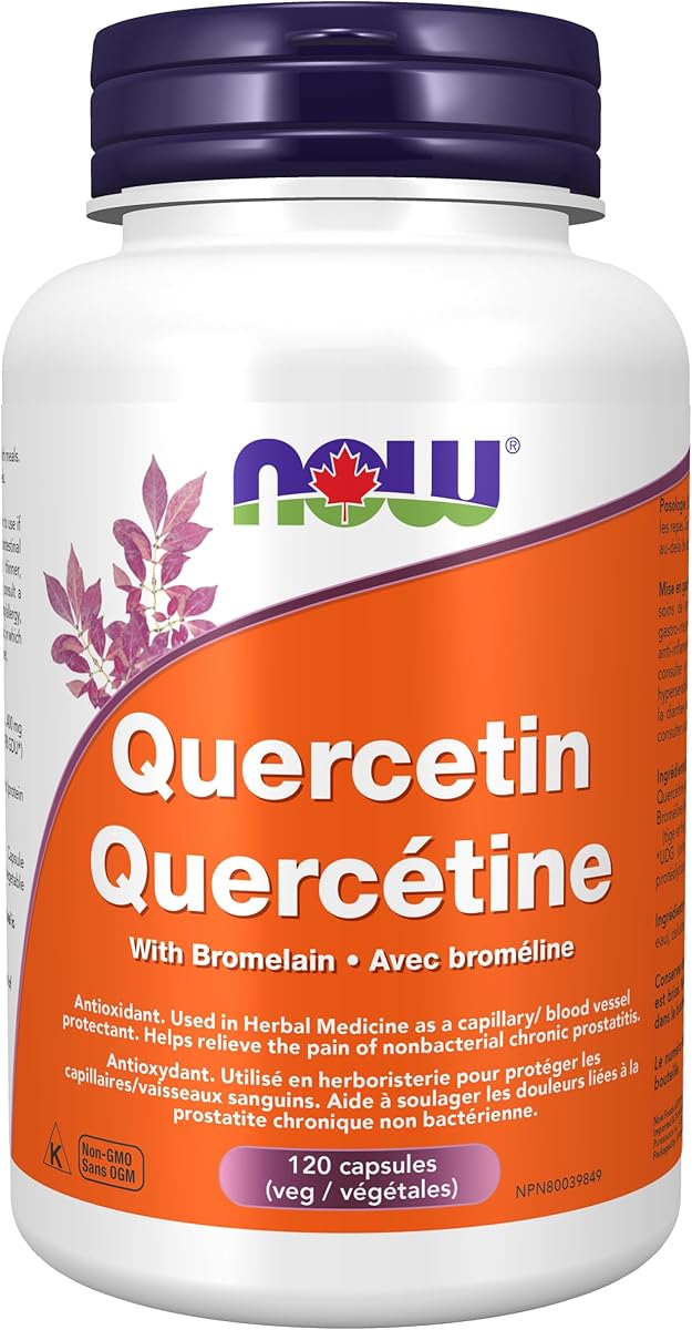 NOW Supplements, Quercetin with Bromelain, Balanced Immune System, 120 Veg Capsules