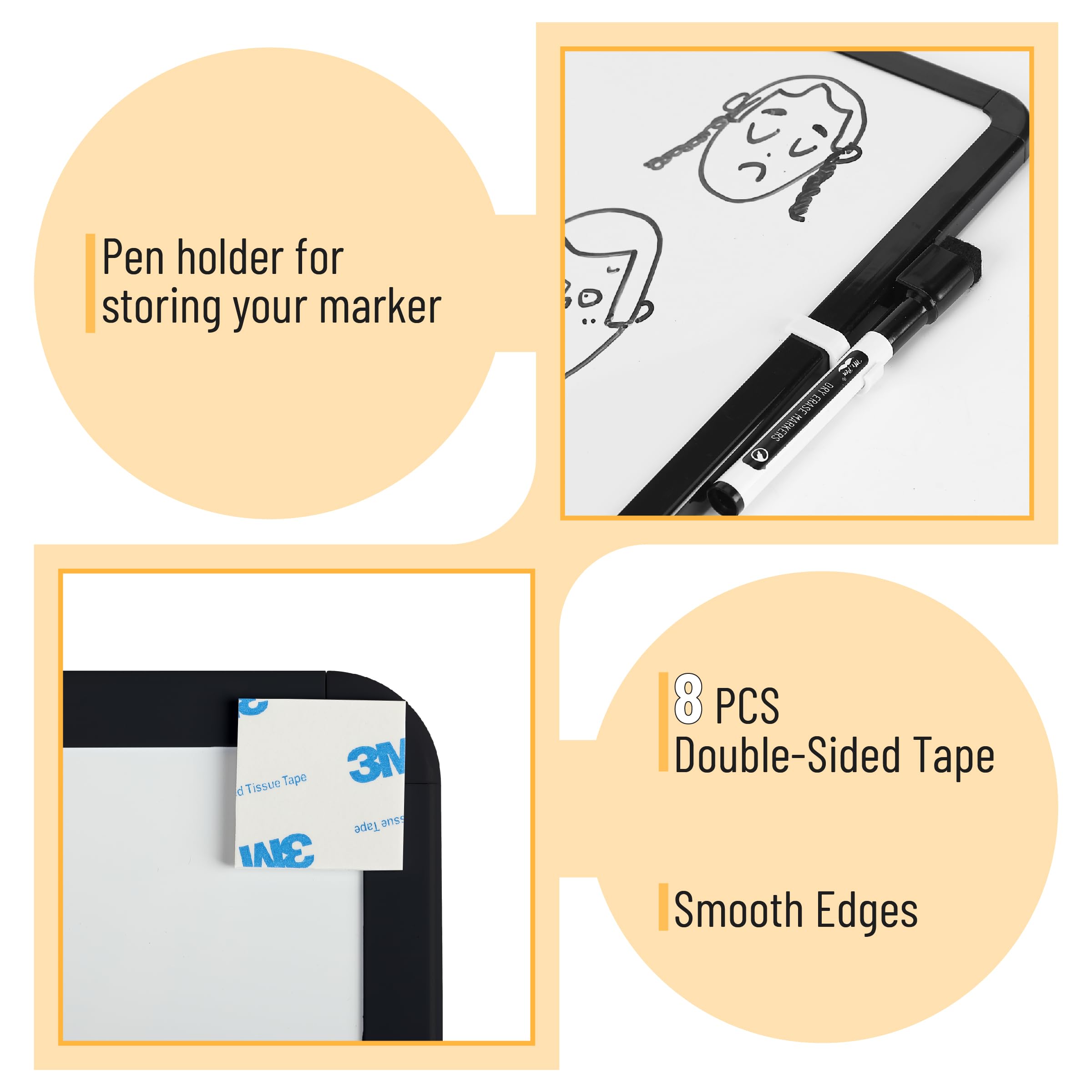 Amazon.com : Mr. Pen- Dry Erase Board, 18” x 24” with a