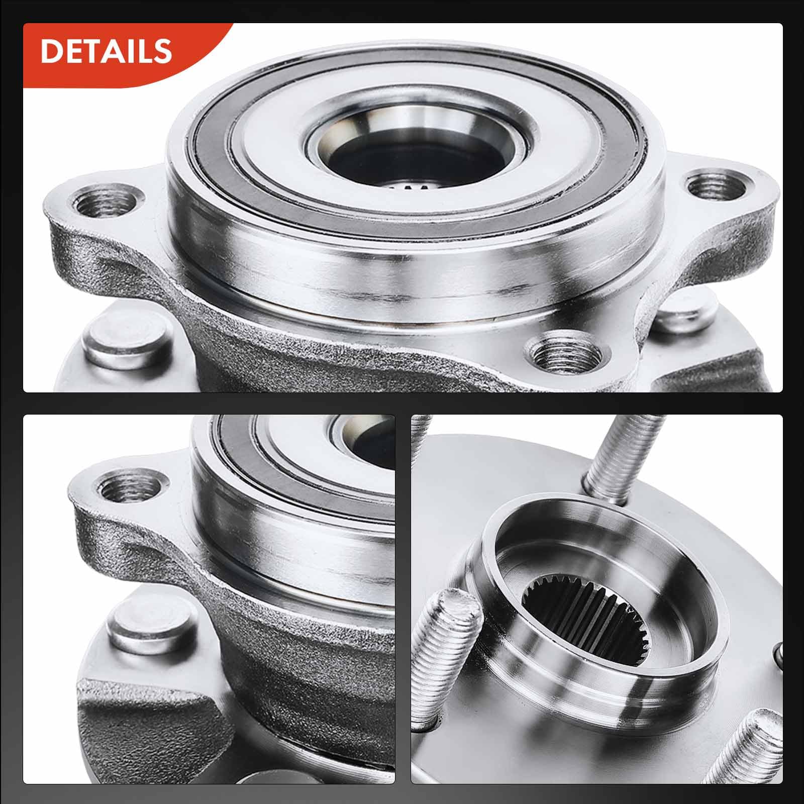 Frankberg 1x Kit de rodamientos de ruedas Frente Izquierda Derecha Compatible con A.u.r.i.s E15 2.2L 2006-2012 E18 1.6L-2.0L 2012-2018 A.v.e.n.s.i.s T27 1.6L-2.2L 2009-2018 Sustituir# 4355042020