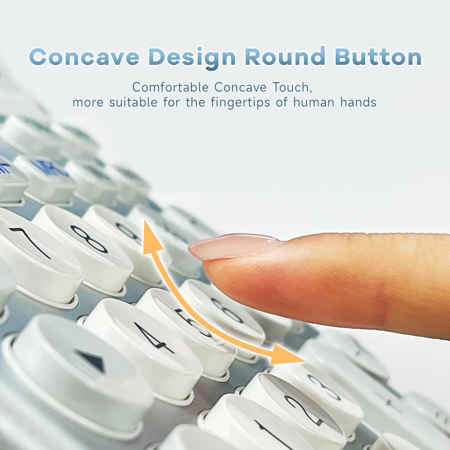 Concave button design of OSALO Calculator