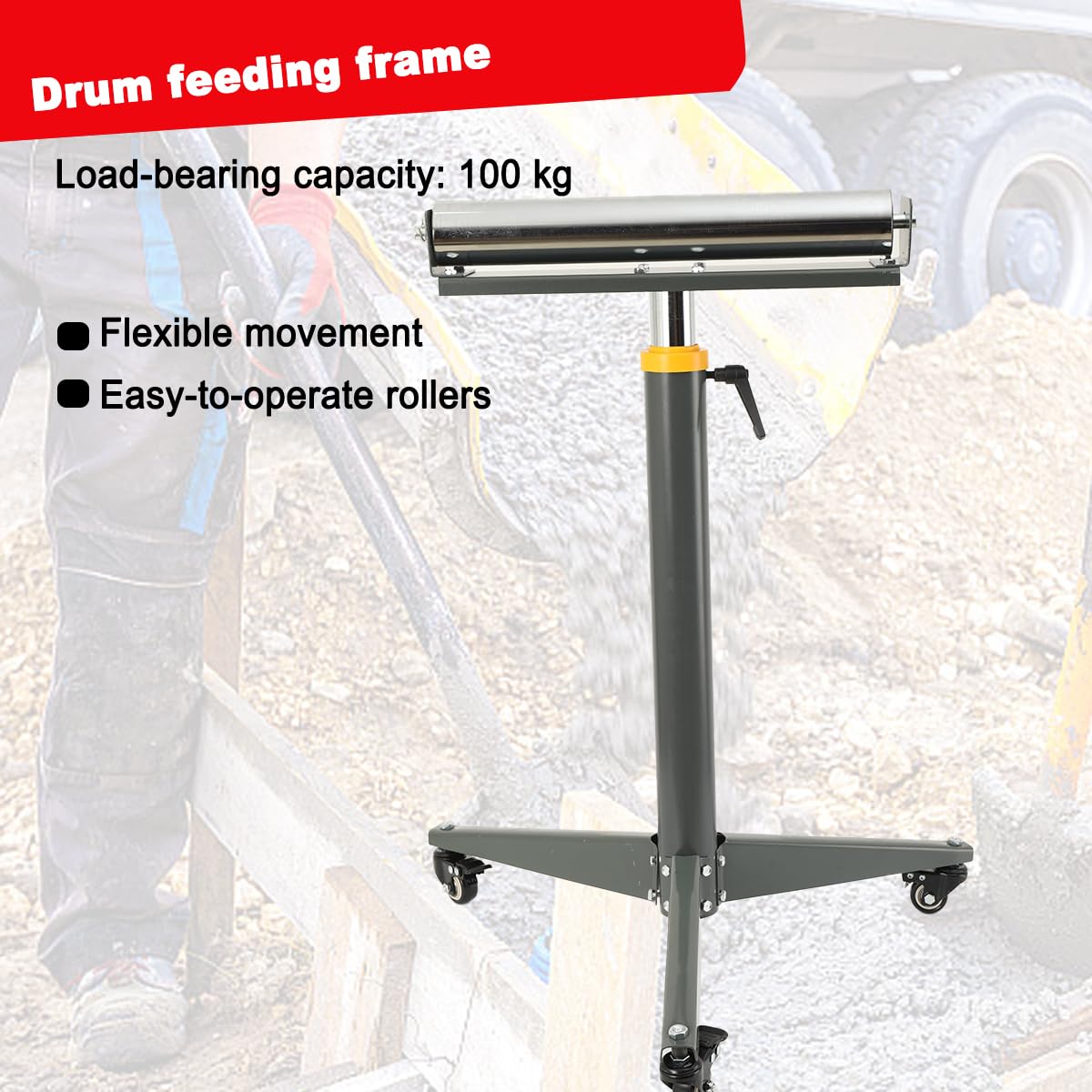Rollenbock Rollenständer mit Rädern Stützbock Unterstellbock 73–114cm 100kg | Rollenständer Heavy Duty 100kg Tragfähigkeit 73–114 cm Rollbock Arbeitsbock Unterstellbock Montagebock Tischsäge Hobelmaschin