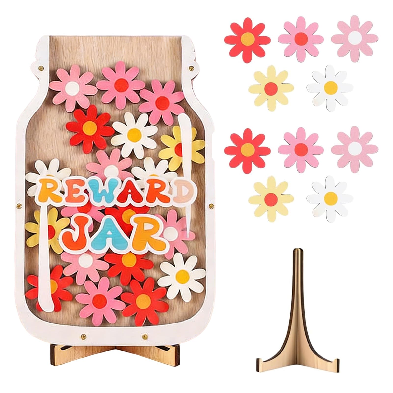 Reward Jars For Children RARITYLL Wooden Reward Jar for Kids