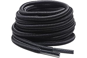 2 Pair Round Boot Laces For Outdoor Hiking And Walking