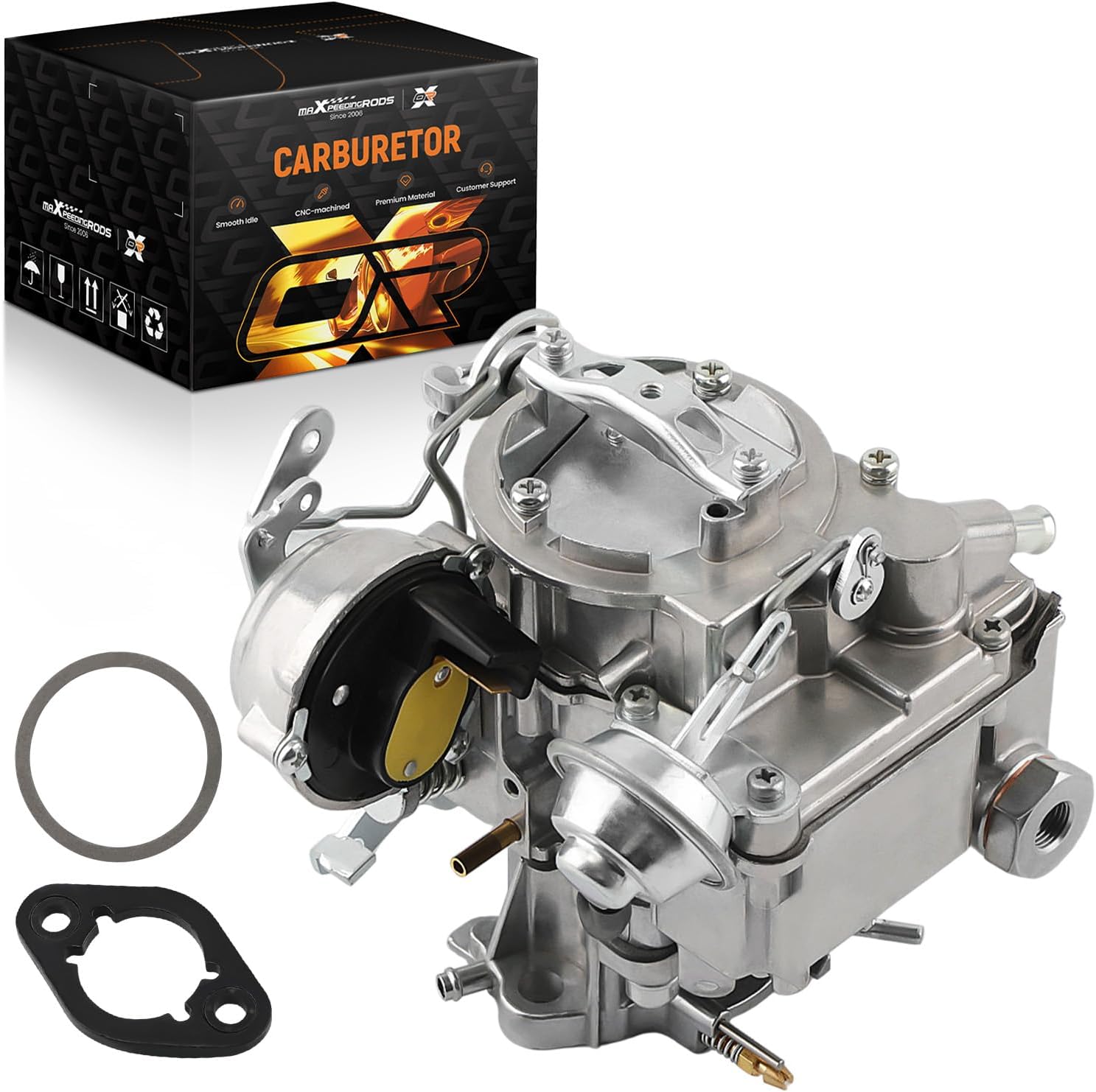 maXpeedingrods 1 Barrel Carburetor, for Chevy for GMC 4.8L 292/4.1L 250 6 Cyl, Automatic Choke 1 Barrel Carb for Chevrolet C10 C20 C30 Nova P10, 7043014 7043017 7047314