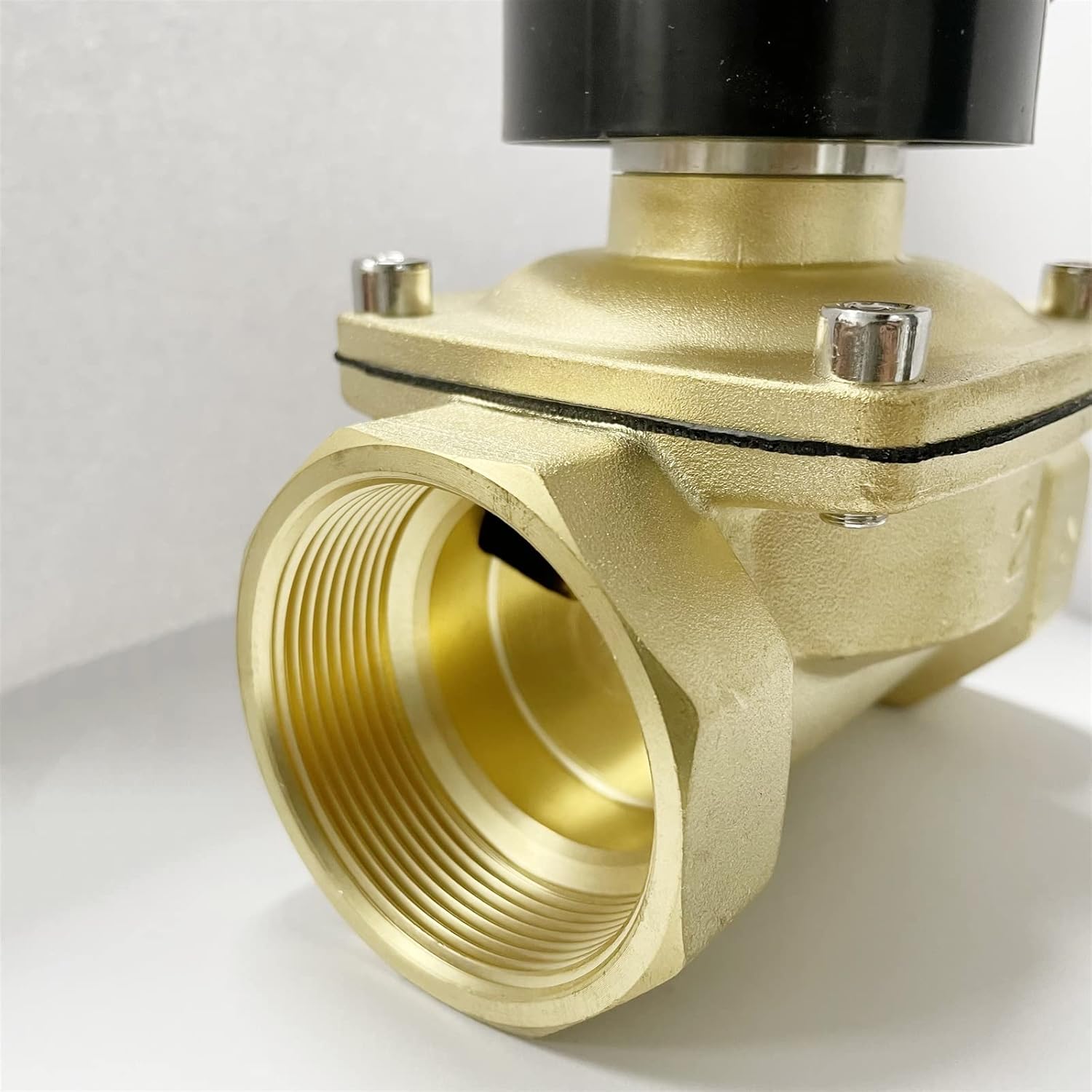 Electric Brass Solenoid Valve 1/4" 3/8" 1/2" 3/4" 1" 2" Normally Closed Normally Open Valve for Water Oil Air 12V 24V 220V 110V (Size : DN15 Color : 24V_NORMALLY OPEN(Color:24v-normally Open Size:DN3(