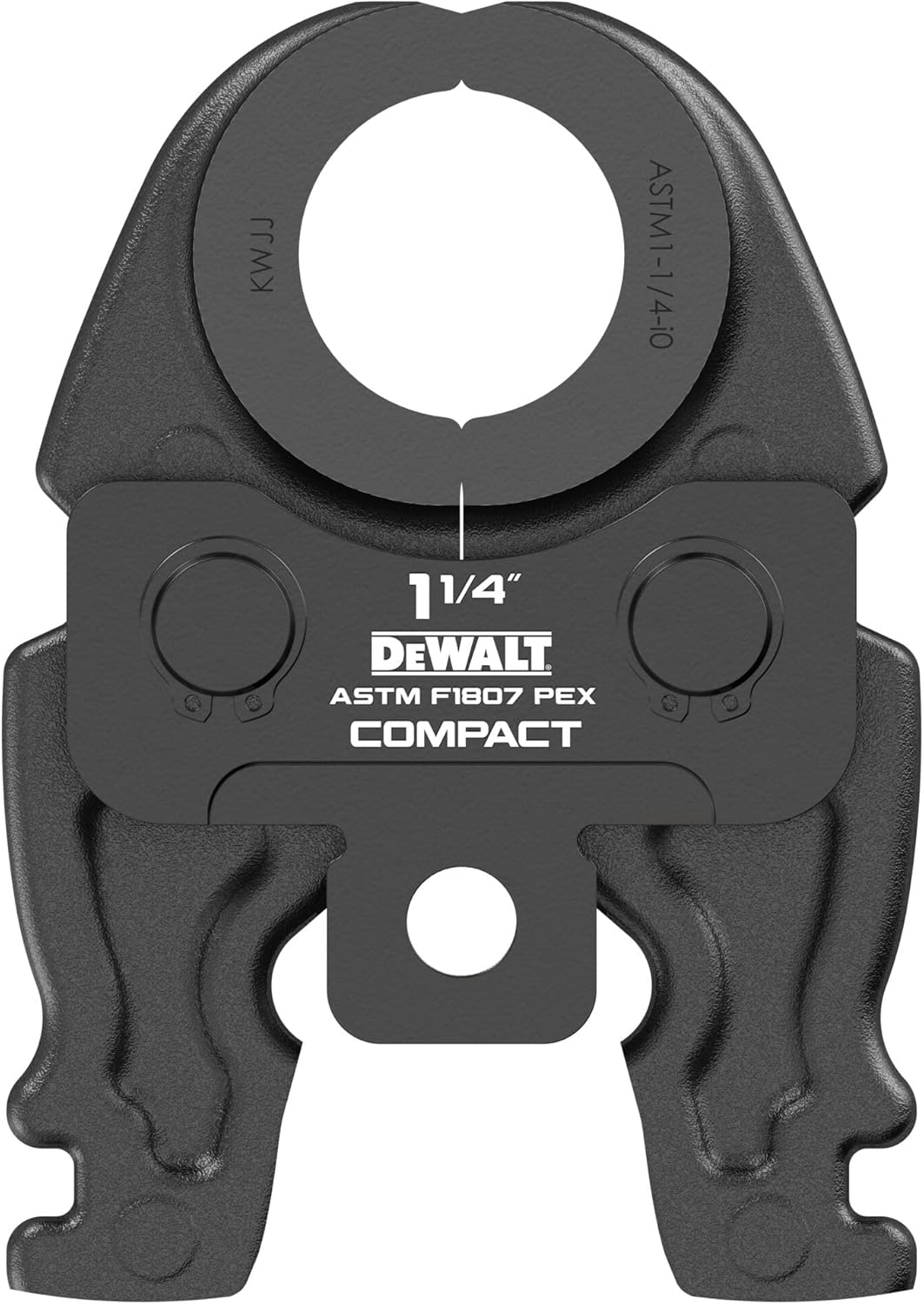 DEWALT Compact 1-1/4 Inch PEX F1807 Press Jaw for Use with DCE210 DEWALT 20V MAX Compact Press Tool, Compatible with ASTM F1807 ASTM F2159 Approved Crimp Fittings (DCE215114)
