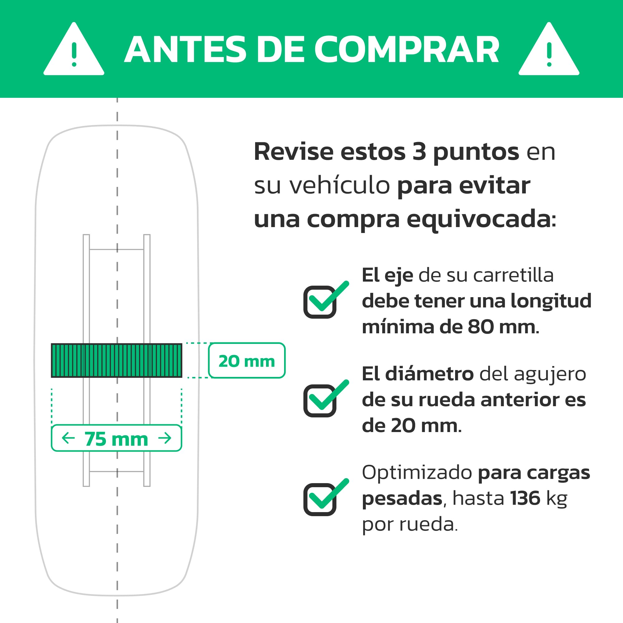 MOOVMOOV Ruedas Inflables 3.00-4 (260x85 mm) - para Carretilla, Carro, Carretón, etc. Rueda Completa: Neumático + Cámara de Aire con Válvula Acodada + Llanta de PVC Roja con Rodamientos de Rodillos