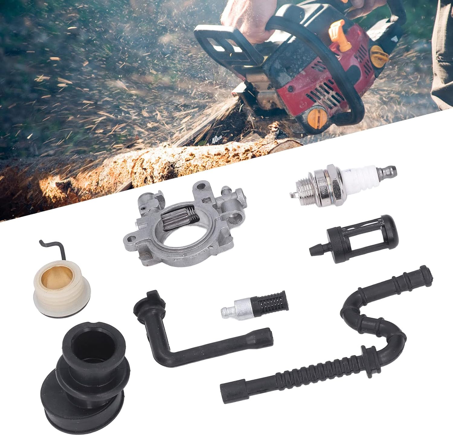 1127 640 3204, Iron Perfect Fitment Chain Saw Oil Pump High Exactness Aluminum for STIHL 029 039 MS290 MS310 MS390