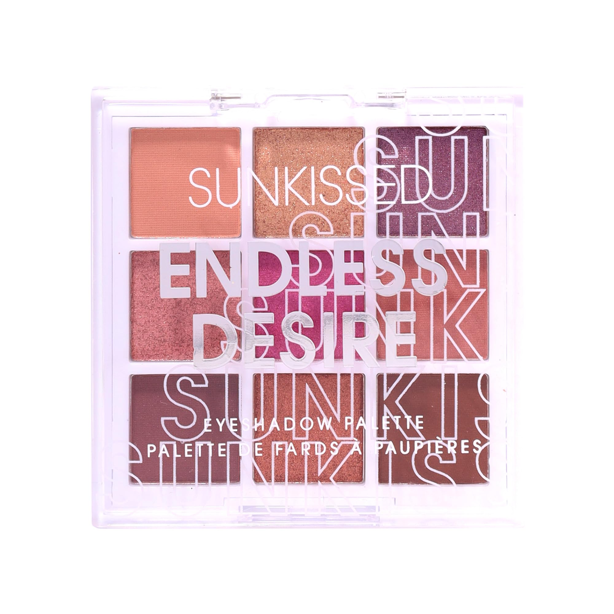 Sunkissed Endless Desire Eyeshadow Palette with 9 Sumptuous Shades of Brown and Gold Hues