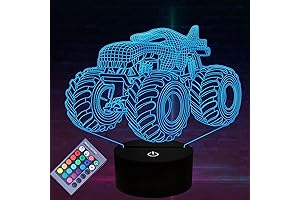 Monster Truck 3D Night Light: Illuminate Your Nights with 3D Thrill