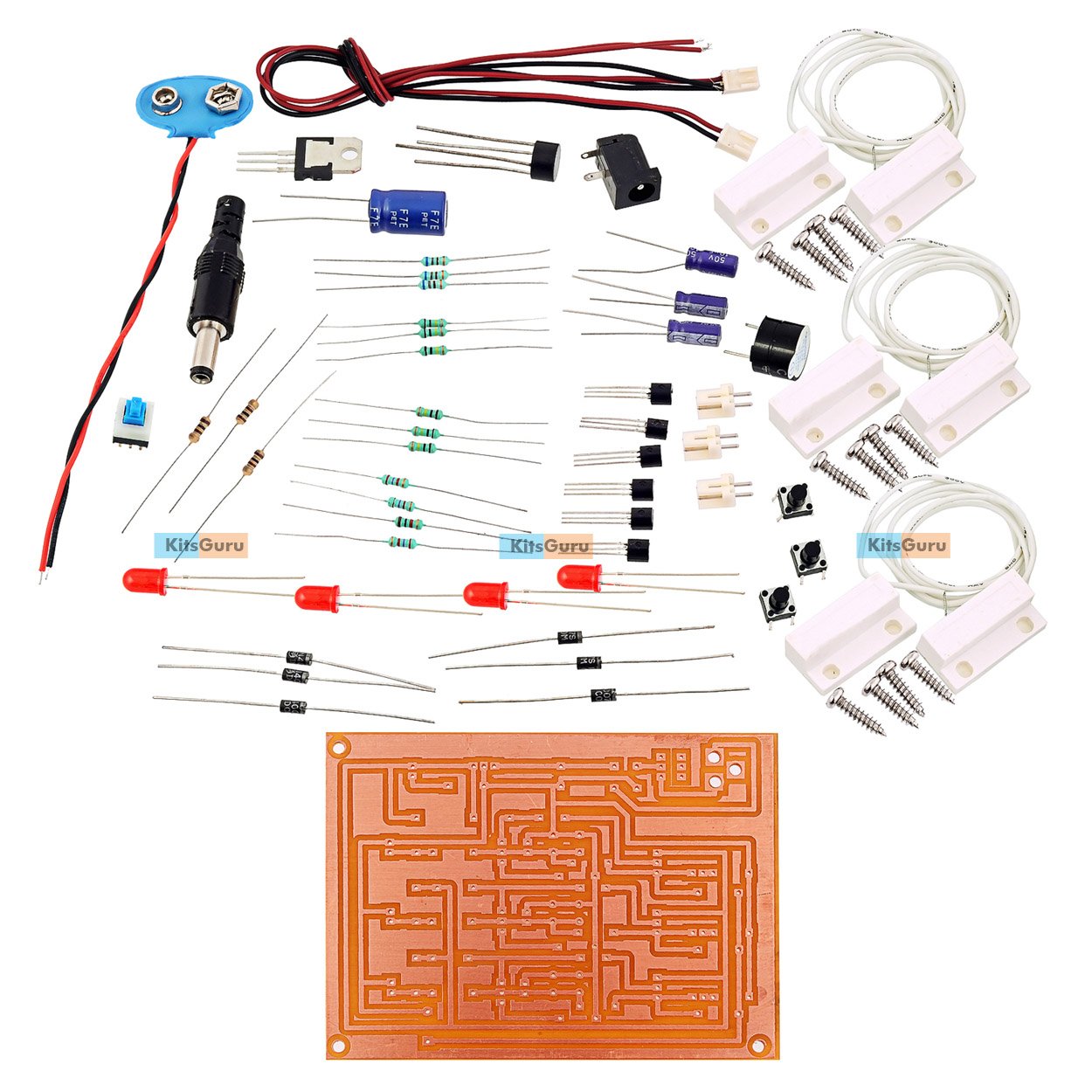 DIY Kit - Multi Gate Door Bell : LGKT086 Digital Circuits