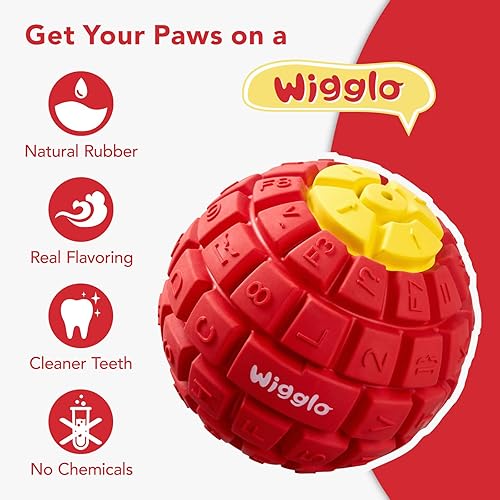 Miniatura 3 de Juguete de bola resistente y duradero para perros masticadores agresivos, juguete de goma natural para perros grandes y medianos, juguete masticable