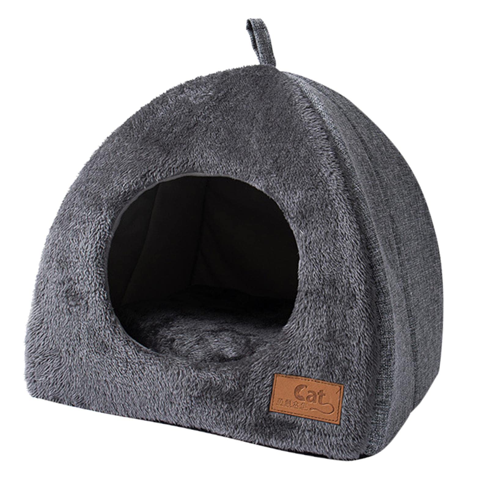 Grande Cuccia per Gatti, Cesta a Nido, Cuscino Morbido, Accessori per Animali Domestici, Cuccia Spessa, Cuccia Calda per Cuccioli, Cuscino, Grigio