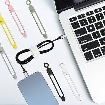 Nearockle 16 stuks siliconen kabelbanden, draadorganizer voor het bundelen van oortelefoon, telefoonoplader, computerkoorden, herbruikbare kabelbinders, koordorganizer voor thuis, kantoor, keuken Nearockle 16 stuks siliconen kabelbanden, draadorganizer voor het bundelen van oortelefoon, telefoonoplader, computerkoorden, herbruikbare kabelbinders, koordorganizer voor thuis, kantoor, keuken