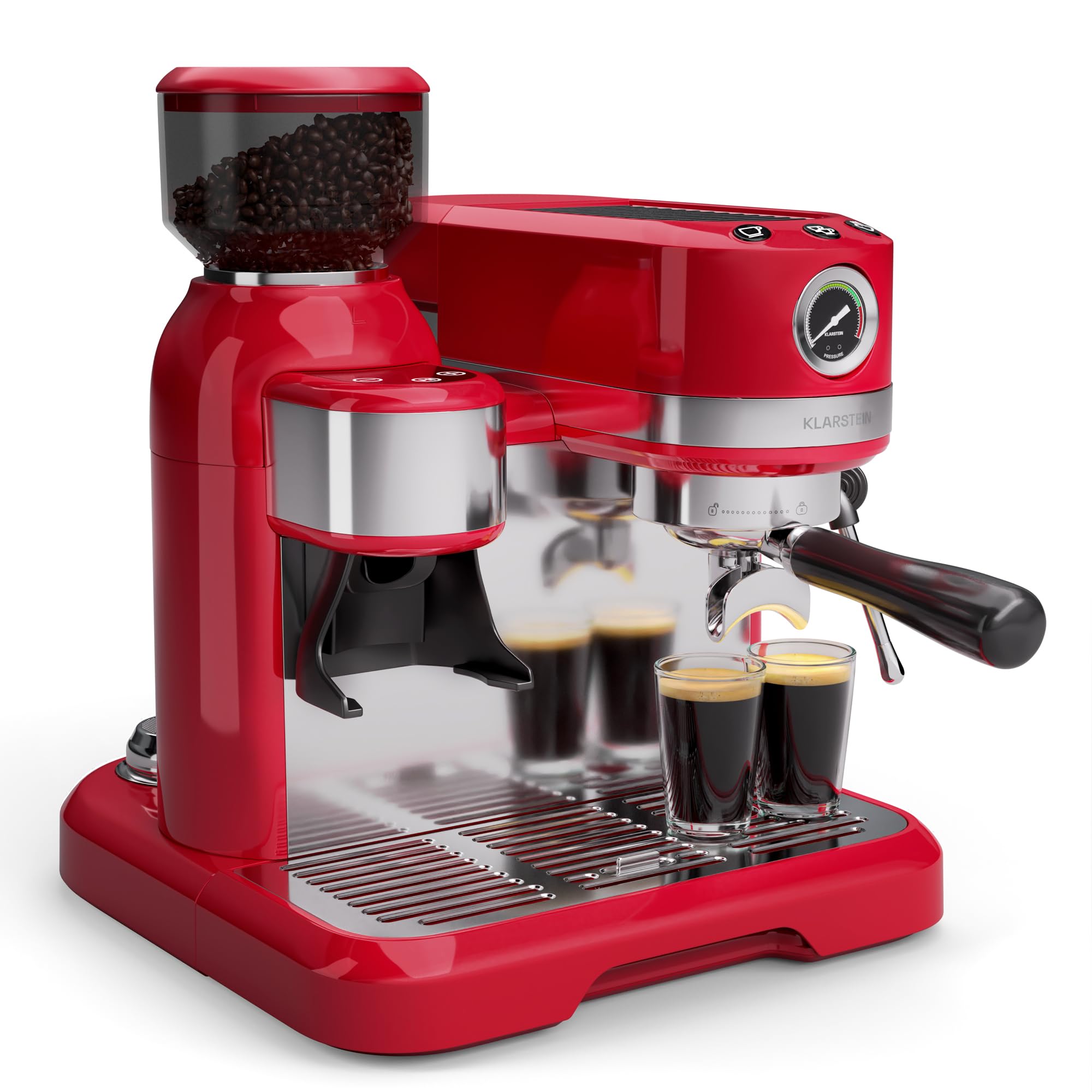 KLARSTEIN Bella Café, machine à café en grains, 19 bars, broyeur intégré