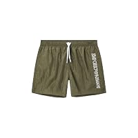 EMPORIO ARMANI Boxer Uomo Logo Ricamo Verde L