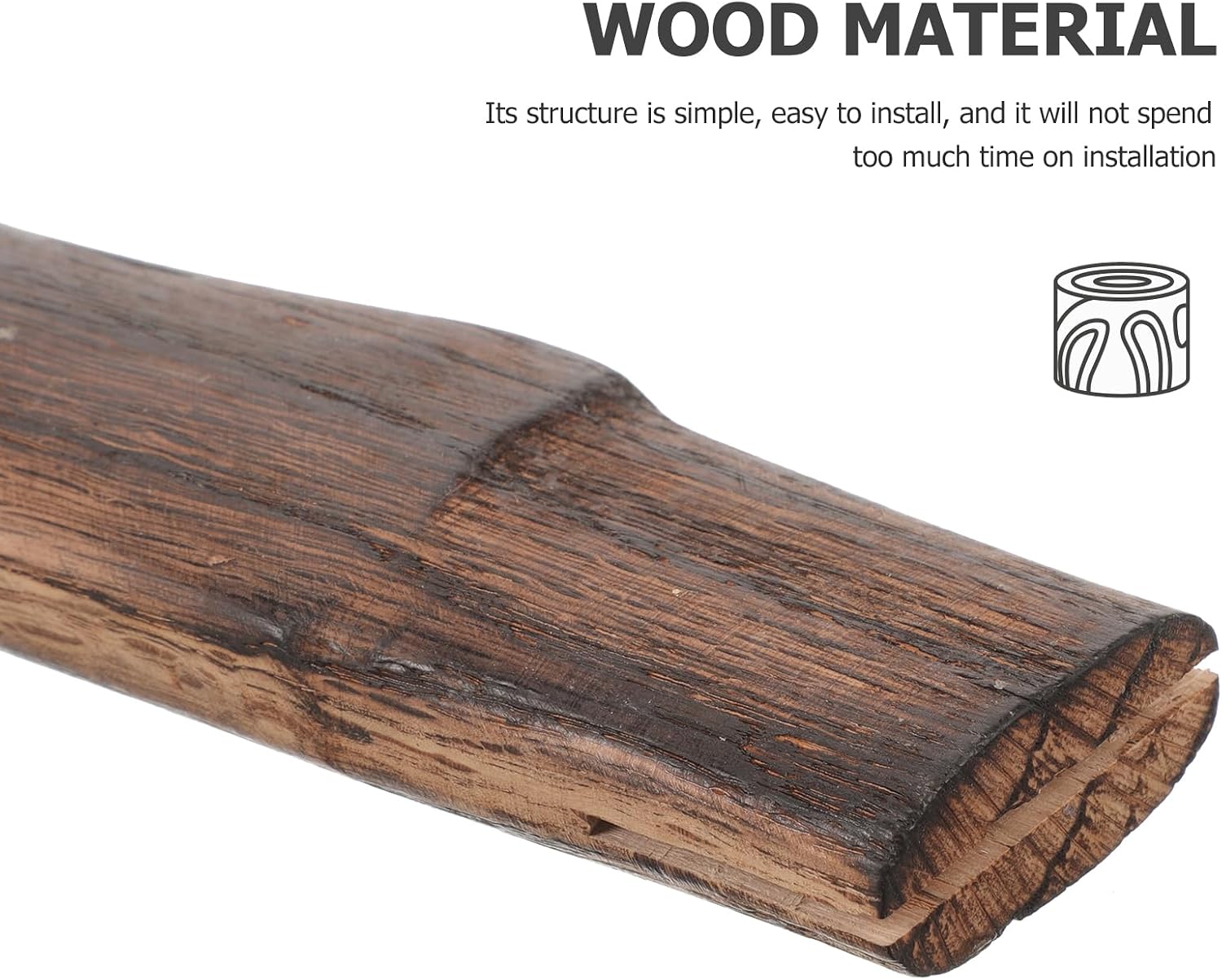 YARNOW Axe Handle Replacement 13.38 Inch Wooden Hatchet Handle Durable Wood for Outdoor Camping Hiking Tool Repair