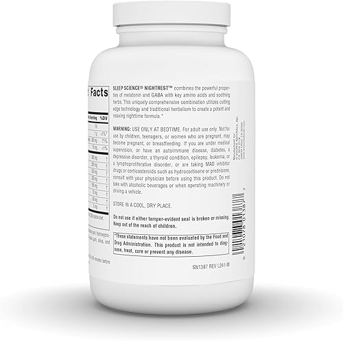 Miniatura 2 de Source Naturals, suplemento para dormir NightRest con melatonina, SN1387, 1, 1