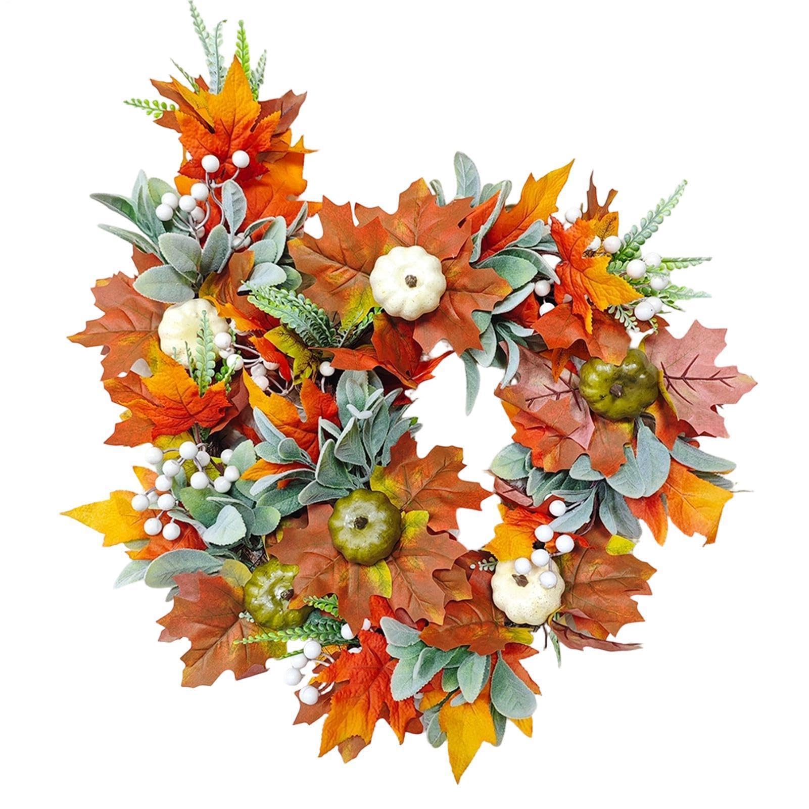 Guirnalda De Otoño Bandera Halloween Artificial 1,5 m con Calabazas | Guirnalda Para Repisa Acción De Gracias para Hogar: Repisa de Chimenea, Escalera, Porche, Pared, Ventana,