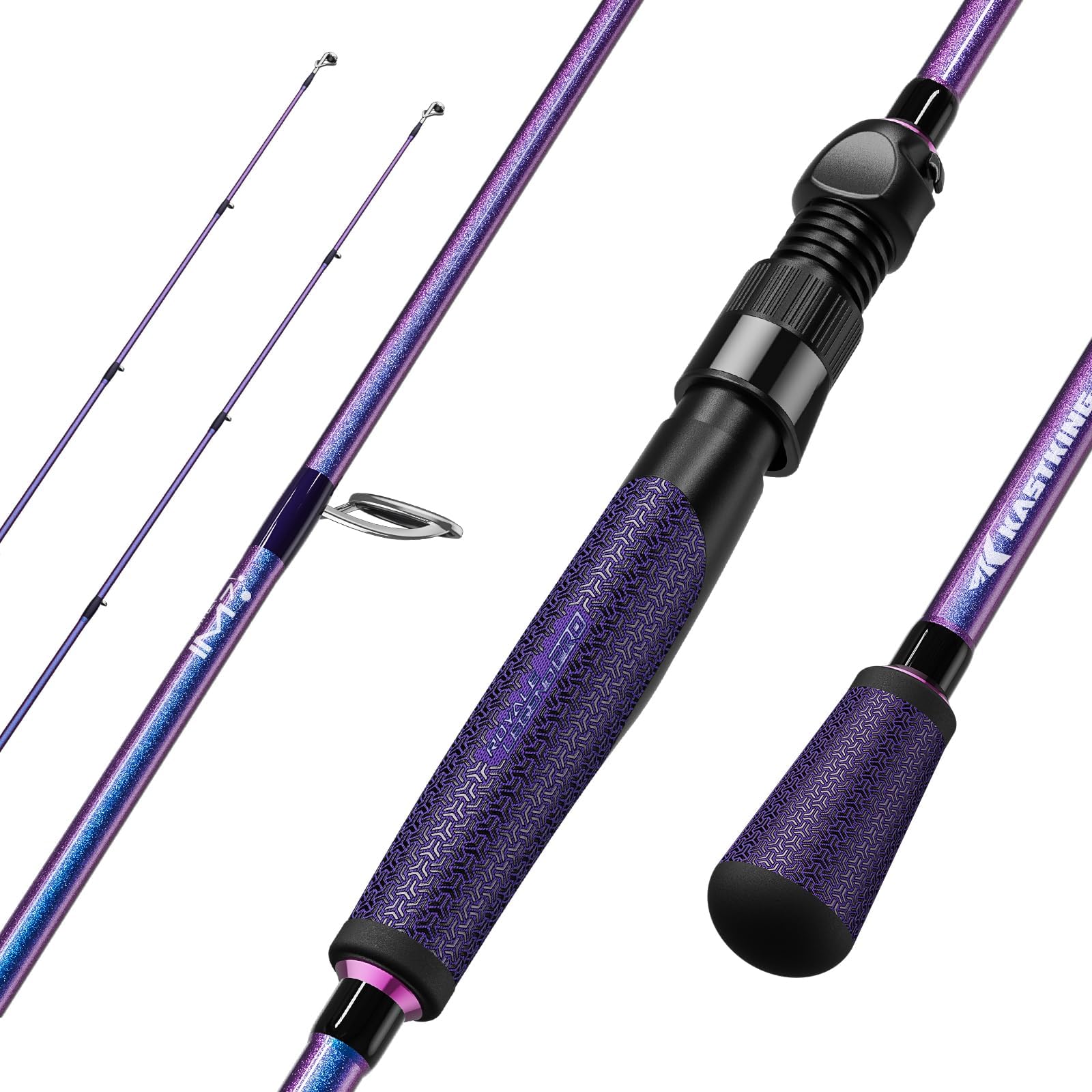 KastKing Royale Legend Pro Technique Bass Fishing Rods, KastFlex IM7 Graphite Blanks, 2-Piece Rod with Extra Tip, SlipLock Technology Handles, PTS Power Transition System, Built-in Hook Keeper