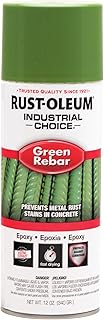 Rust-Oleum Industrial Choice RB1600 System Green Rebar Epoxy Spray Paint, 12 oz