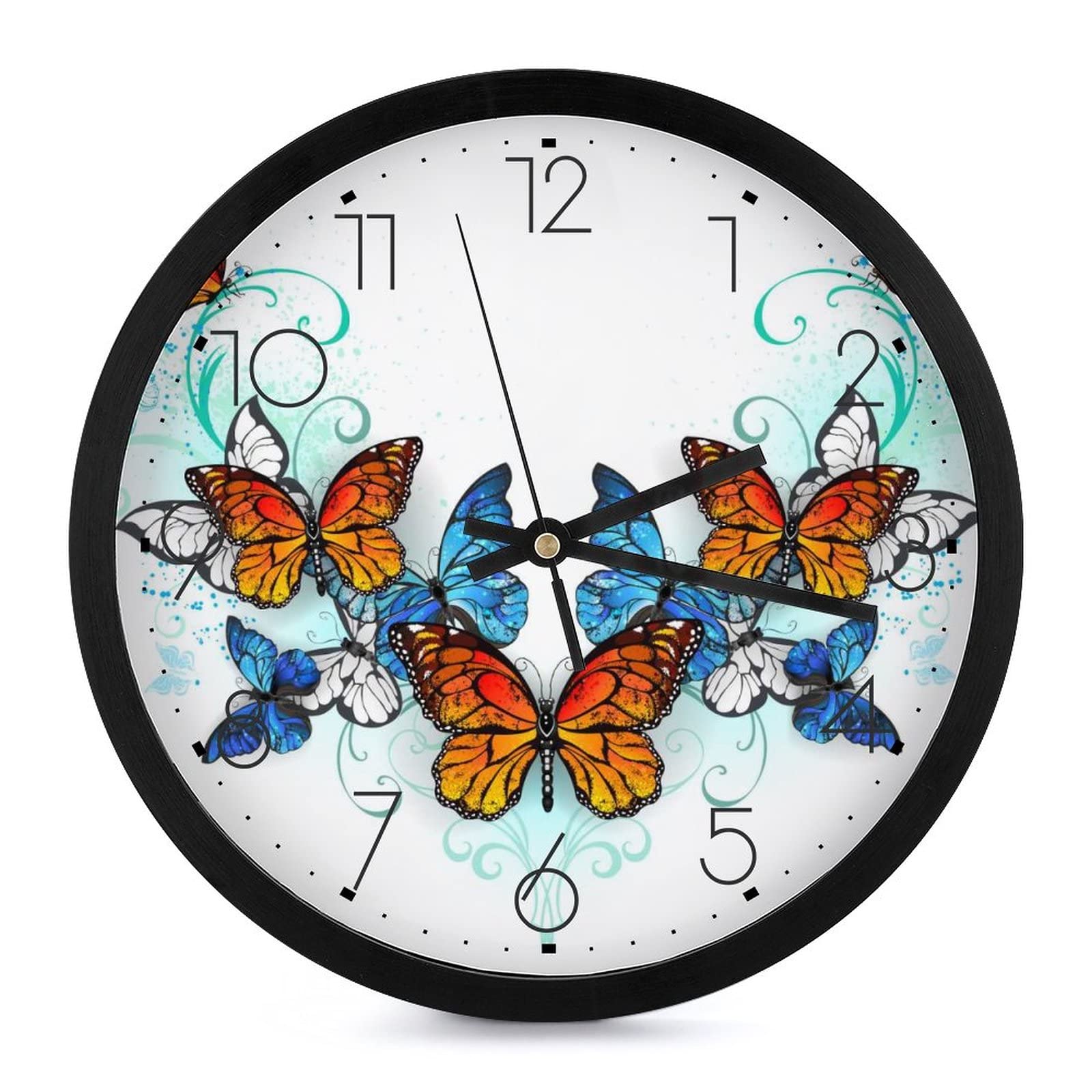 Pendule murale moderne papillon pour un bureau ou une salle de classe