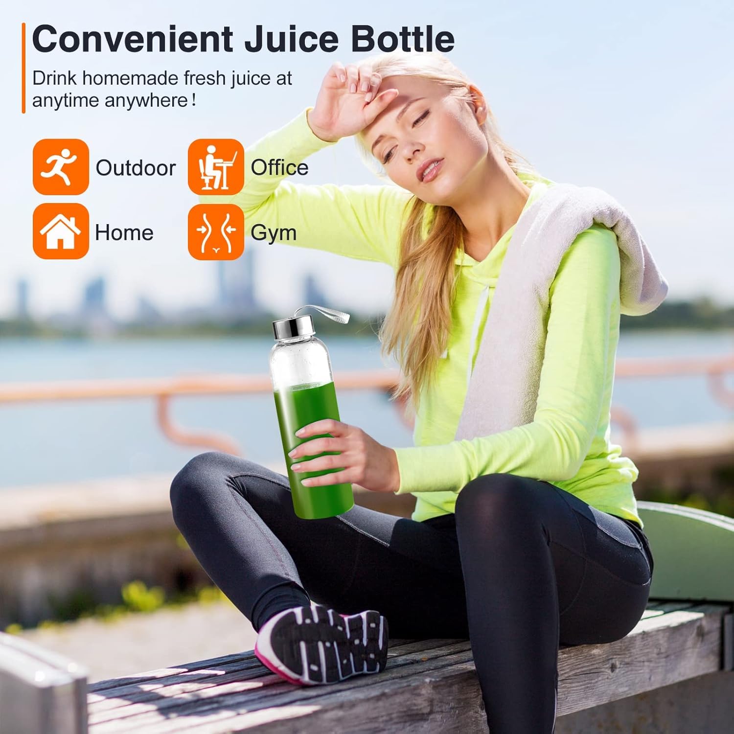 AMZCHEF Spremiagrumi frutta e verdura con 2 modalità di velocità – Slow Juicer con bottiglia portatile e 2 tazze – Senza BPA Cold Press Juicer con LED intelligente e funzione di inversione – Rosso