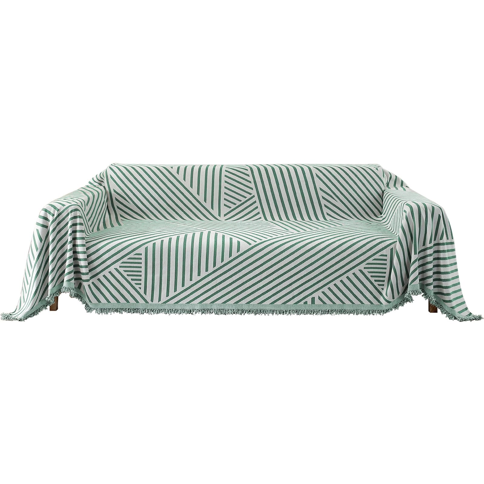 YSTELLAA Funda Sofa 3 Plazas, 180×340CM, Protector Sofa, Manta Cubre Sofa Universal, Funda para Sofa Four Seasons, Sofa Cover, Fundas De Sofa Anti Gatos, Decoración De Interiores, Verde Claro