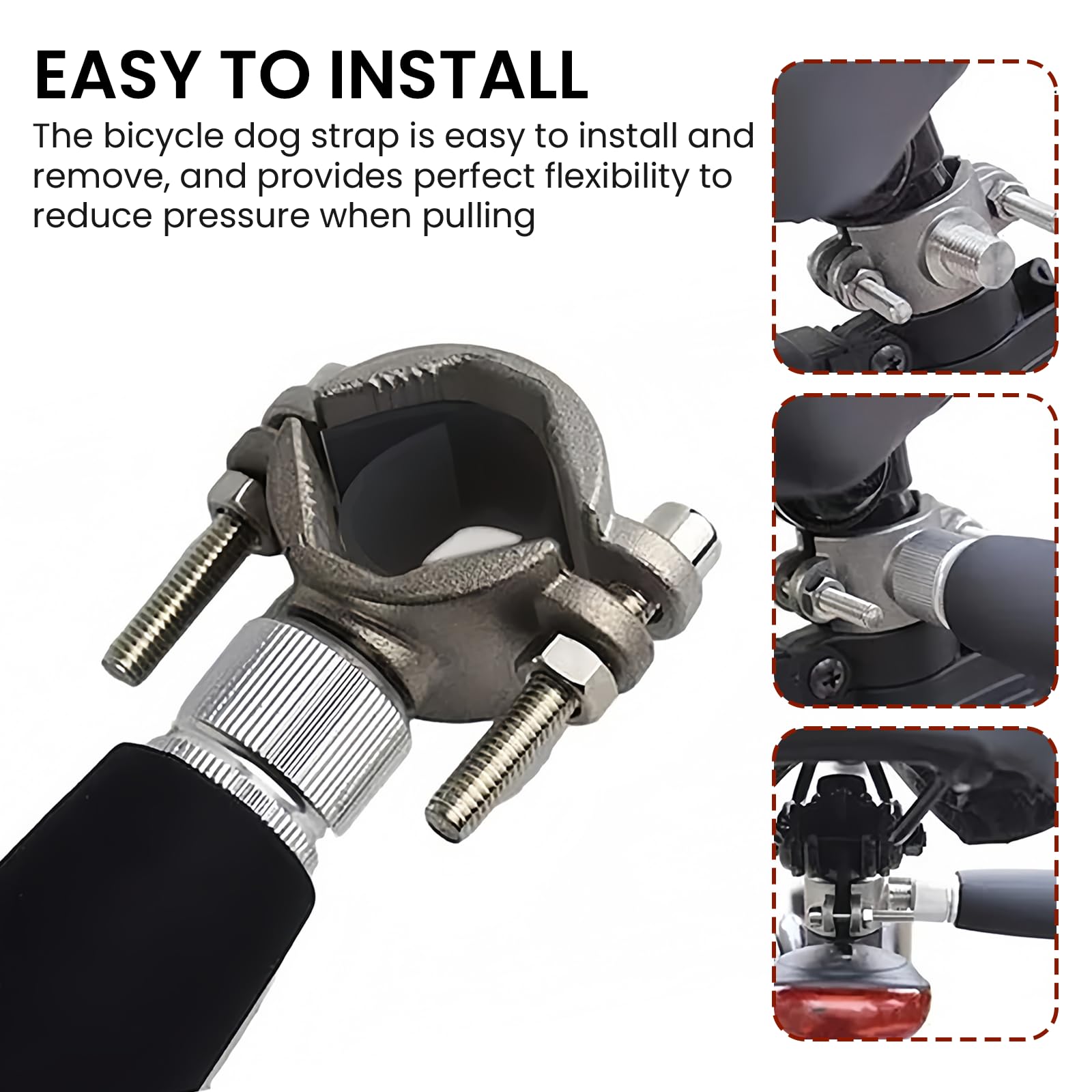 dobar® 62000 Walky Dog Plus Hondenfietslijn, afstandhouder van roestvrij staal, fietshouder met drievoudige achterdemper, trekkrachtlijn met quick- lock en afstandhouder, 37,5 cm, zilver dobar® 62000 Walky Dog Plus Hondenfietslijn, afstandhouder van roestvrij staal, fietshouder met drievoudige achterdemper, trekkrachtlijn met quick- lock en afstandhouder, 37,5 cm, zilver