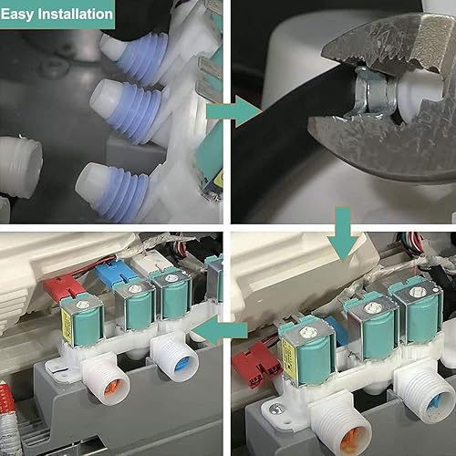 Miniatura 7 de DC97-15459G Conjunto de válvula de entrada de agua para lavadora sam-sung, reemplaza 3276197, AP5623056, PS4220861, EAP4220861