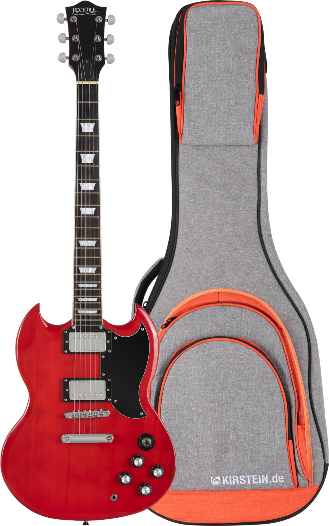Rocktile Pro S-Red Chitarra Elettrica Heritage Cherry Set Con Gigbag