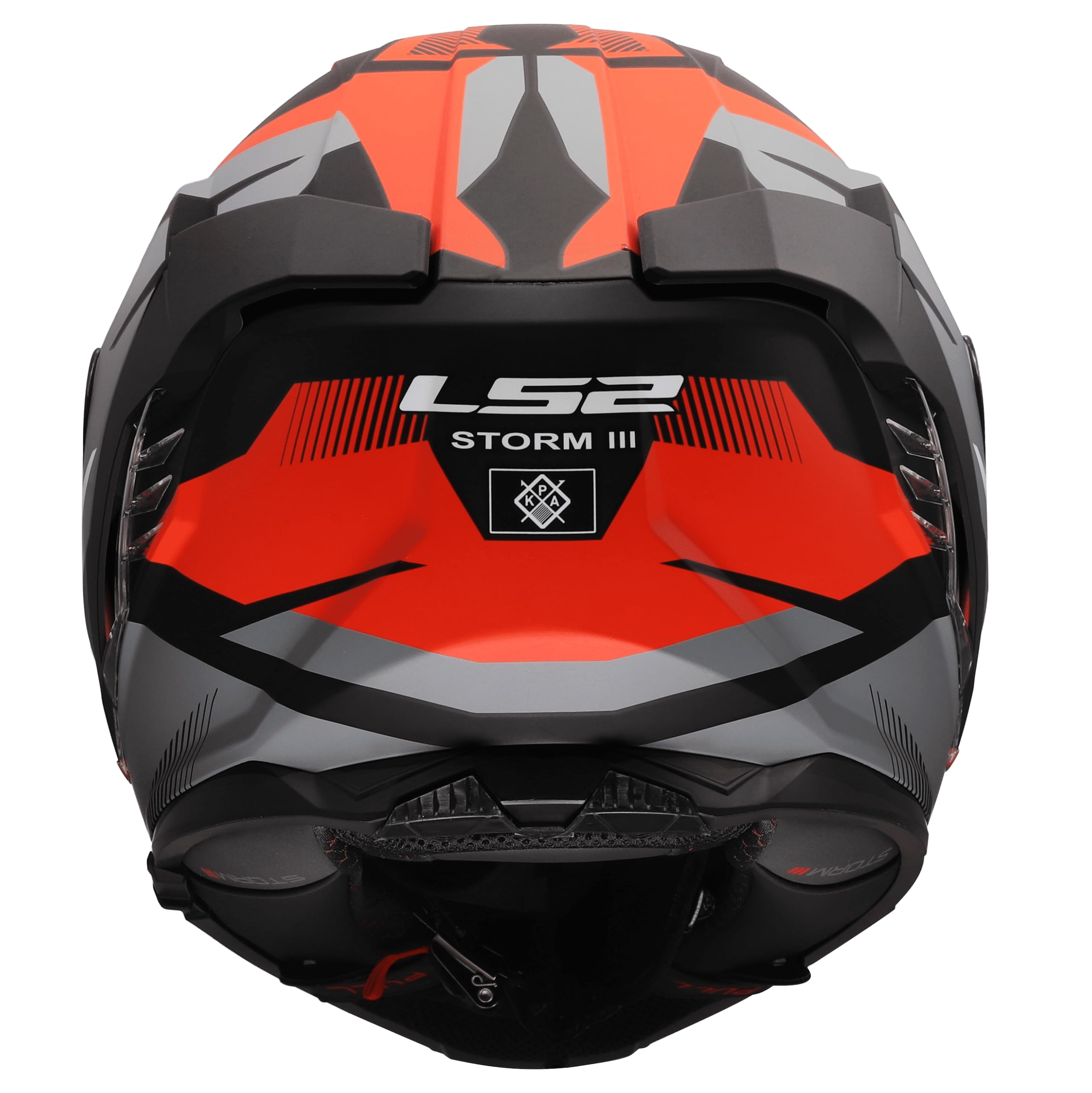 LS2, Casco Moto Integral STORM III KOMAI Black Red, XXS