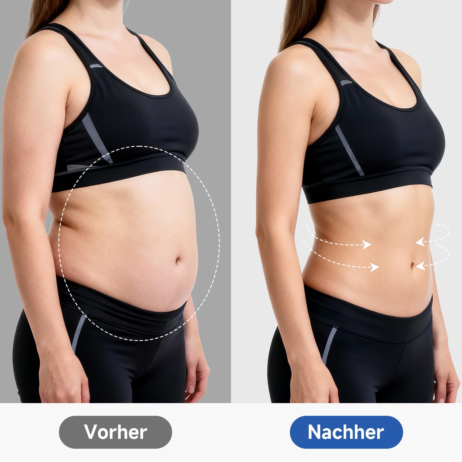 6-in-1 Kavitationsgerät Anti-Fett-Massagegerät mit Ultraschall-RF, EMS, rotem/blauem Licht, für Gesicht und Körper