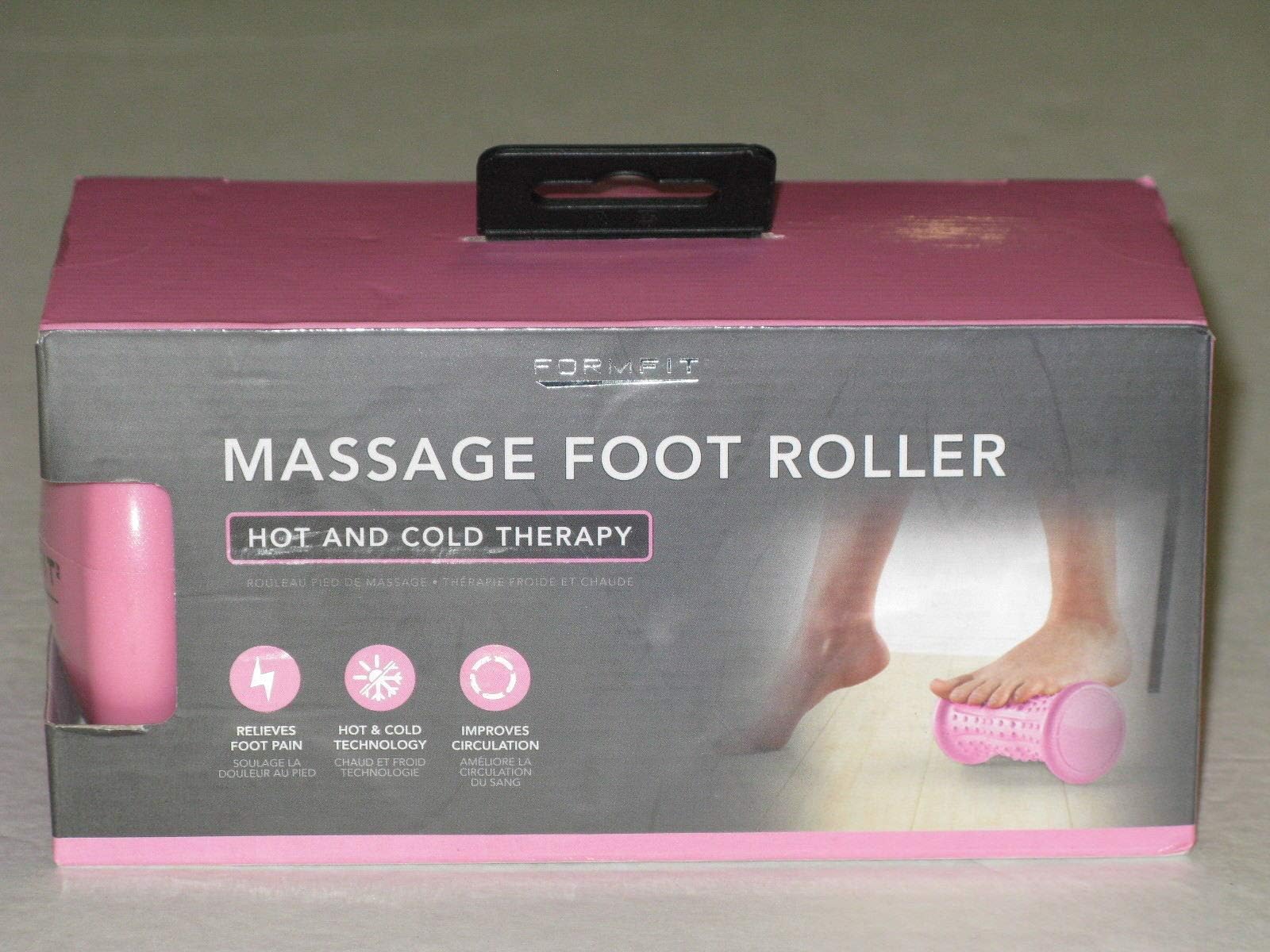 FormFit Massage Foot Roller - Hot and Cold Therapy (PNK)
