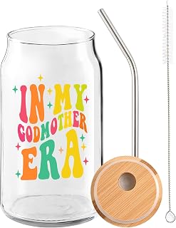 Godmother Gifts from Godchild, In My Godmother Era Drinking Glass,Christmas Gifts,Proposal Gift for Godmothers Women