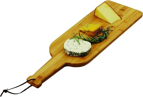True Tabla de queso de cosecha tardía, madera de bambú, 22 x 7 pulgadas, servicio de queso, juego de regalo entretenido disponible en Yaxa Guatemala