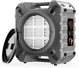 Abestorm HEPA Air Scrubber with 3 Stage Filtration System, Industrial Commercial Air Purifier for Damage Restoration, Stackable Negative Air Cleaner Machine, Airflow Max 550 CFM, S3